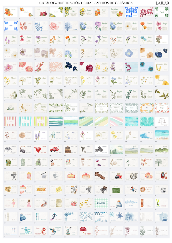 MARCASITIOS DE CERÁMICA CON IMÁN (RECTANGULAR)