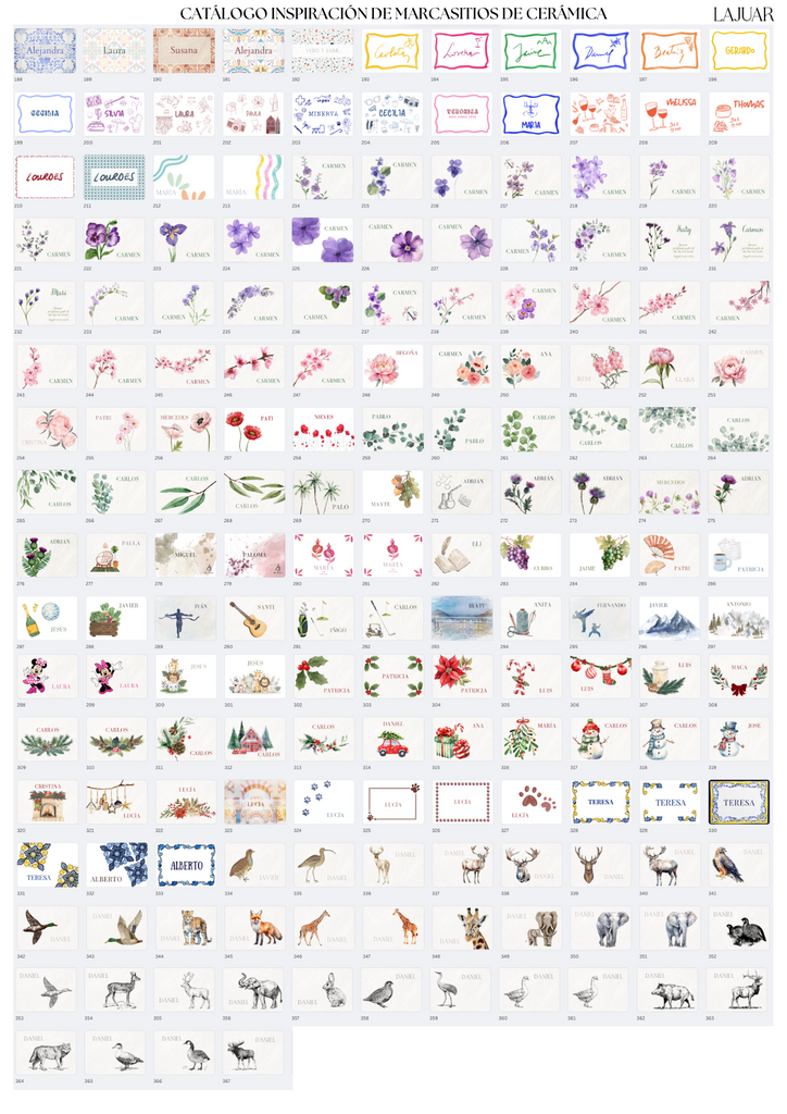 MARCASITIOS DE CERÁMICA CON IMÁN (RECTANGULAR)