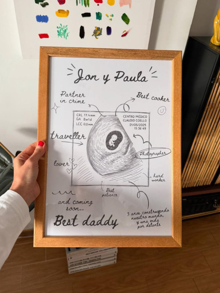 LÁMINA PERSONALIZADA · FUTURO BEBÉ EN CAMINO