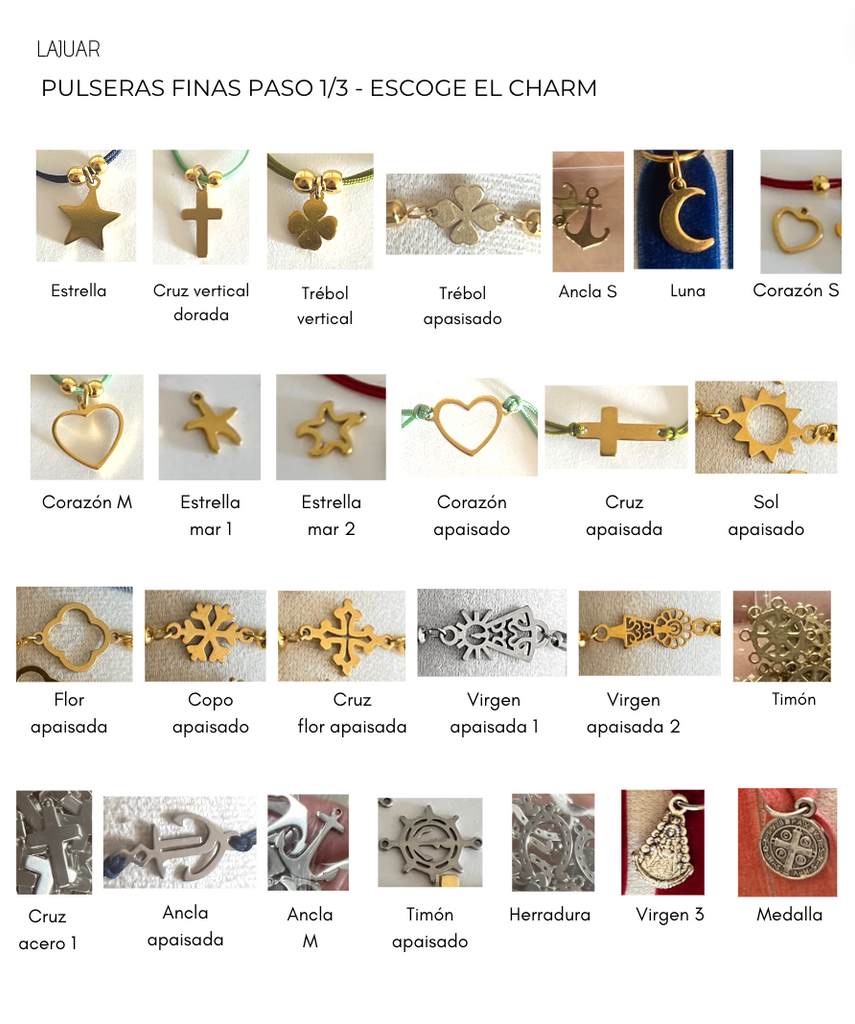 PULSERA FINA CON OTROS CHARMS
