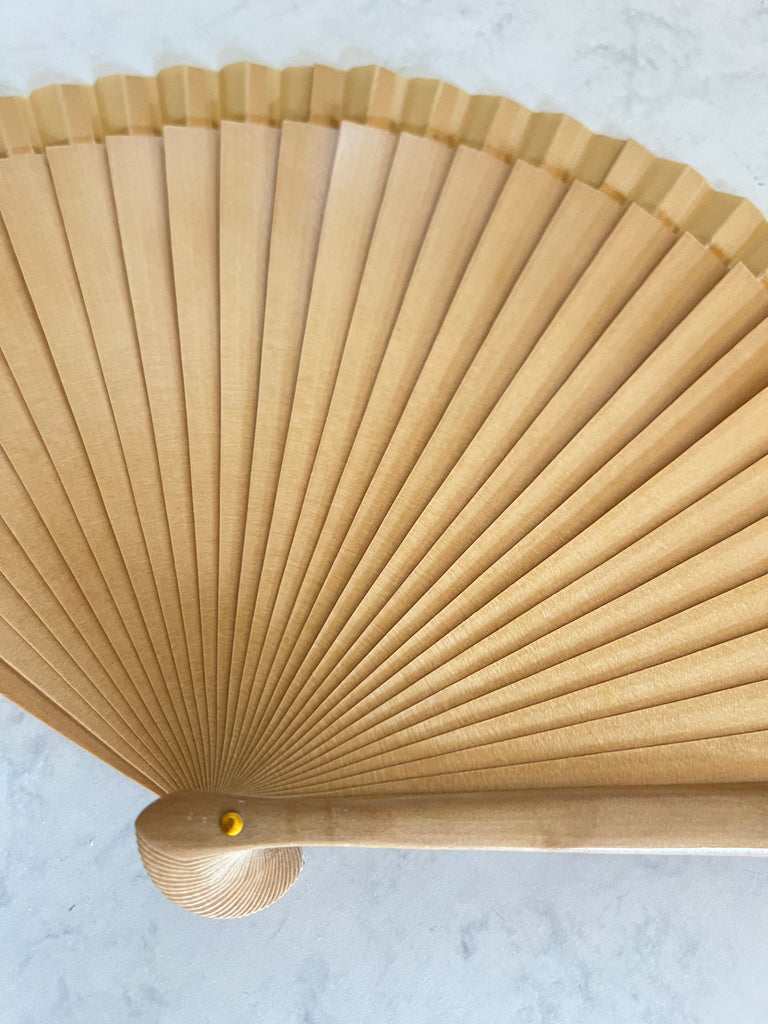 ABANICO MADERA LACADO