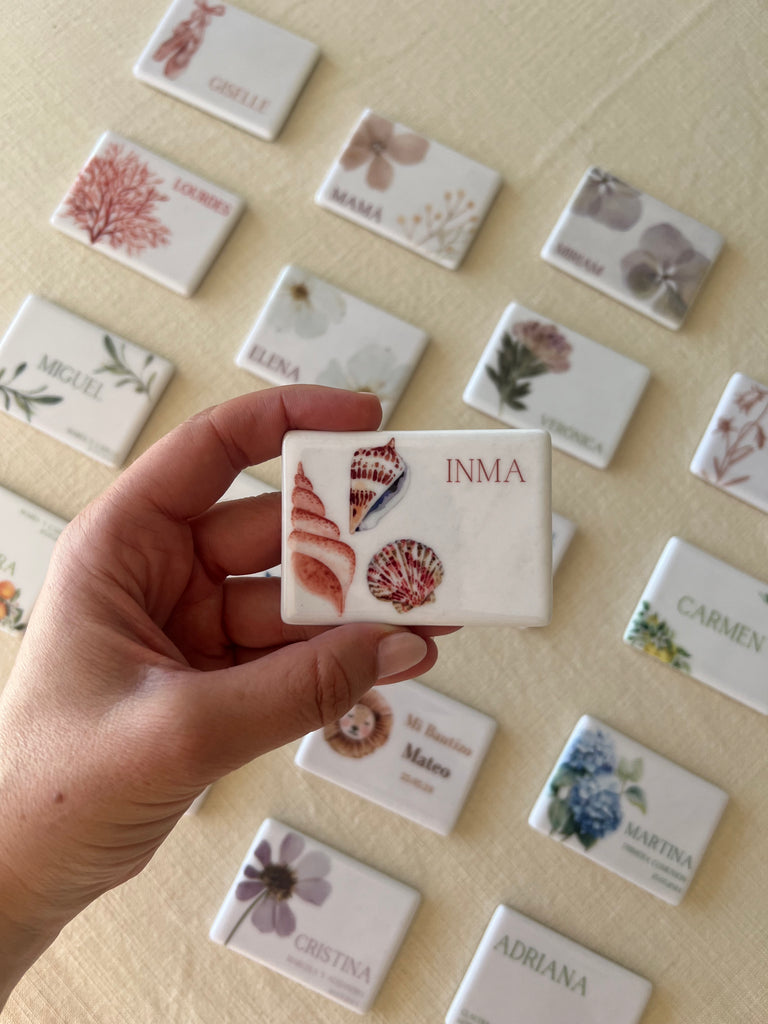 MARCASITIOS DE CERÁMICA CON IMÁN (RECTANGULAR)