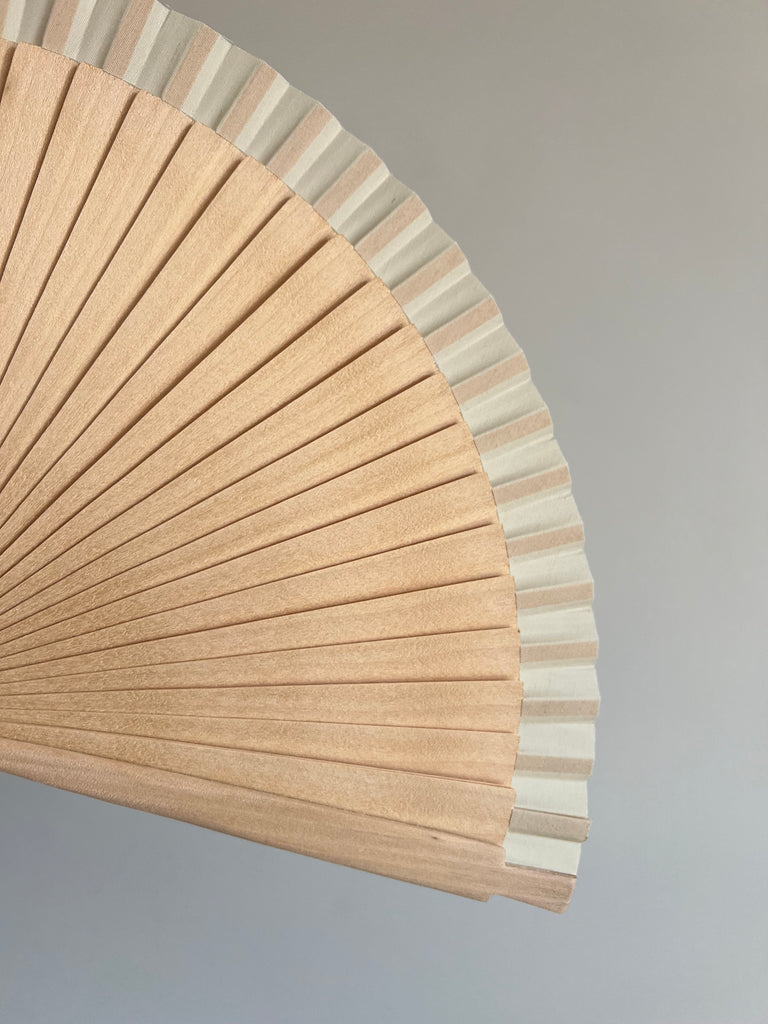 ABANICO MADERA NATURAL #1