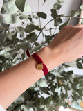 PULSERA TERCIOPELO CON INICIAL