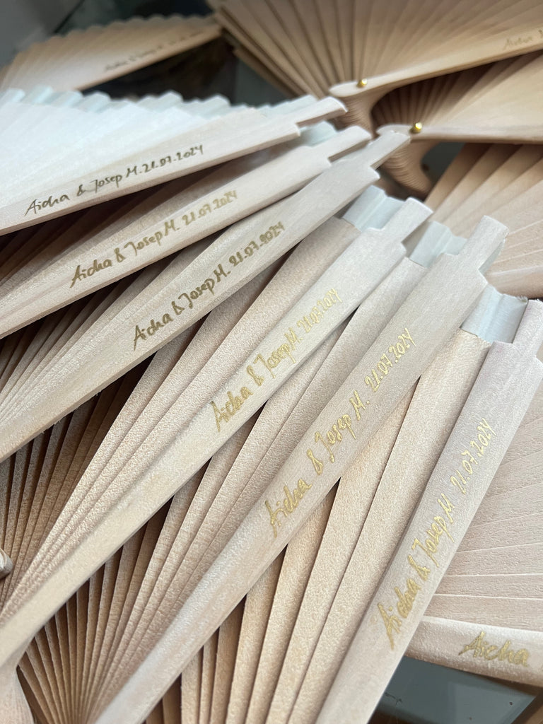 ABANICO MADERA NATURAL #1