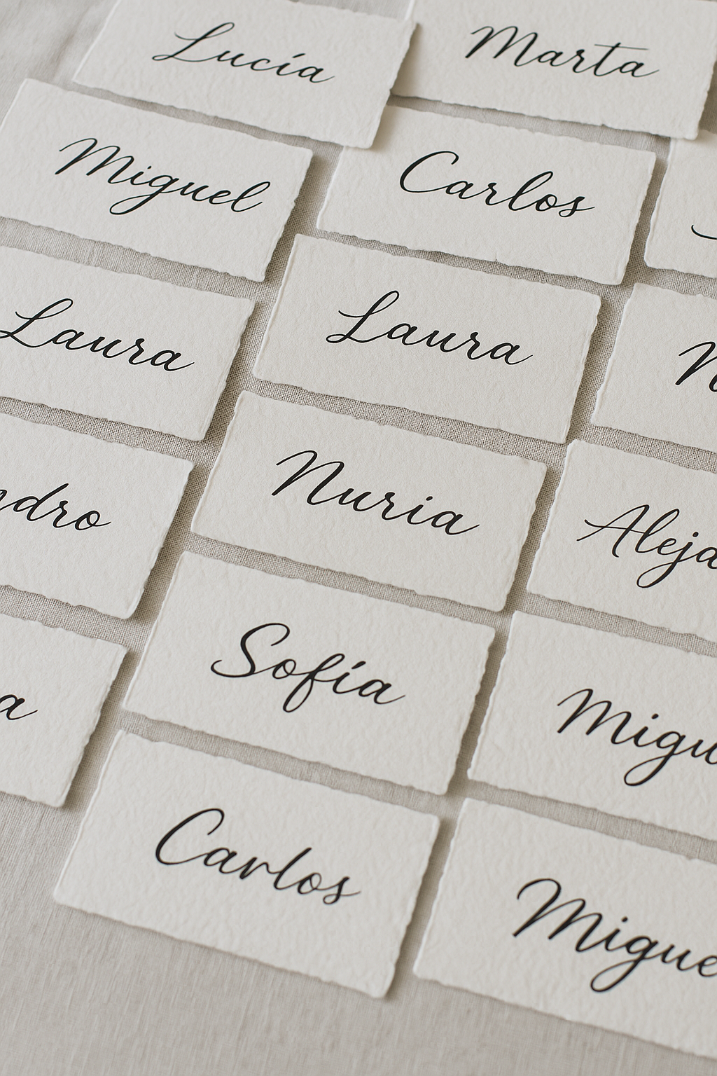 Marcasitios de papel rectangular clásico LAJUAR