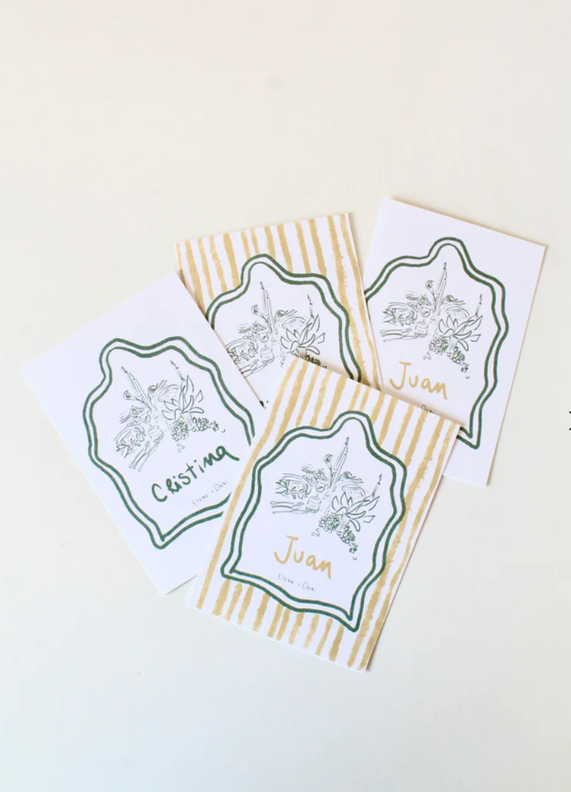 Marcasitios de papel rectangular clásico LAJUAR