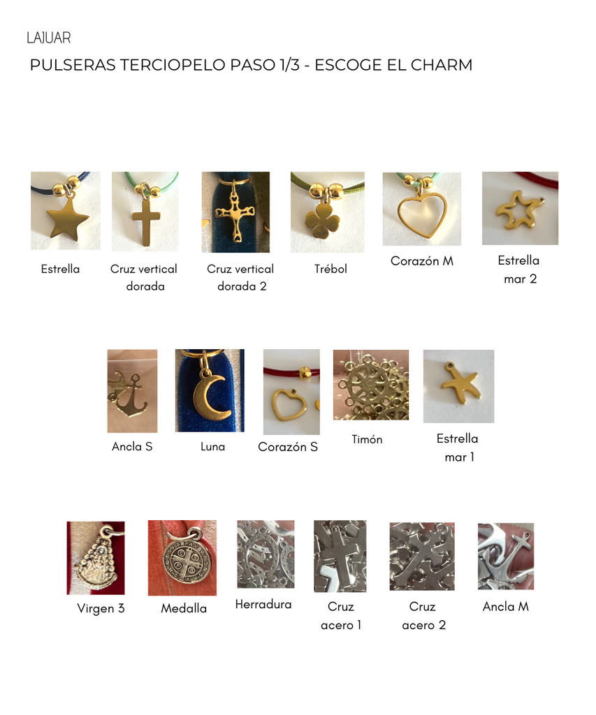 PULSERA TERCIOPELO CON CHARM