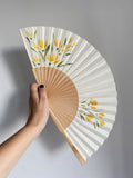 Abanicos lacados pintados a mano – Flores variadas