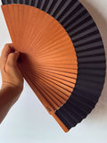 ABANICO PREMIUM NEGRO PERSONALIZADO PARA BODAS, EVENTOS Y MARCAS
