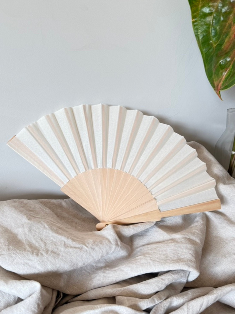 ABANICO MADERA NATURAL #3