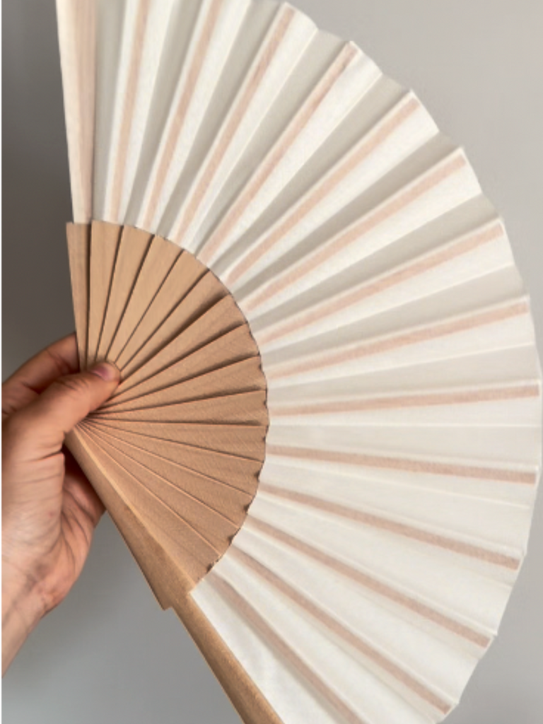 ABANICO MADERA NATURAL #3