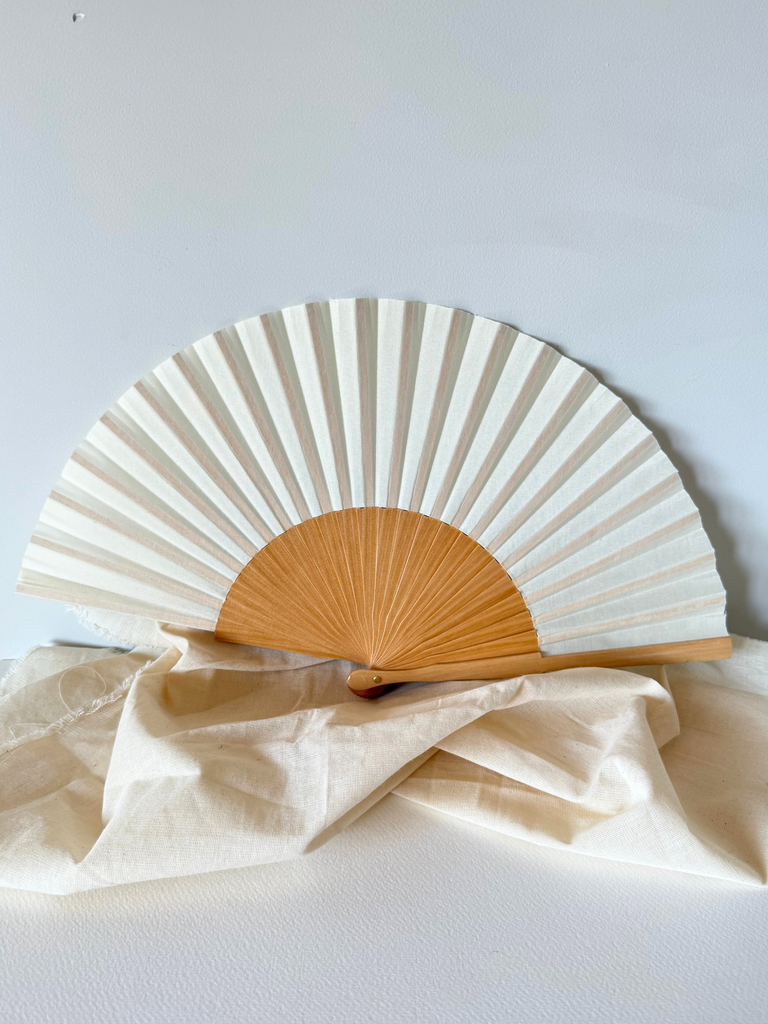 ABANICO MADERA NATURAL #4