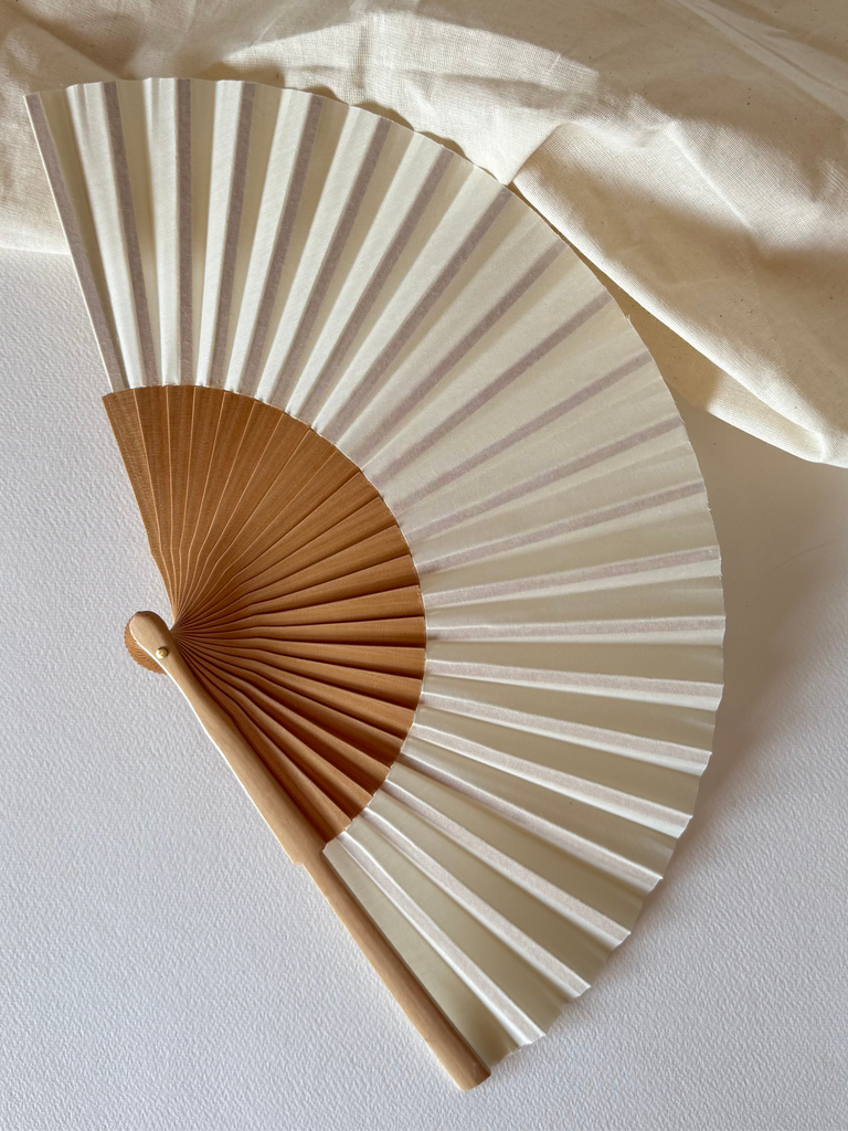ABANICO MADERA NATURAL #4