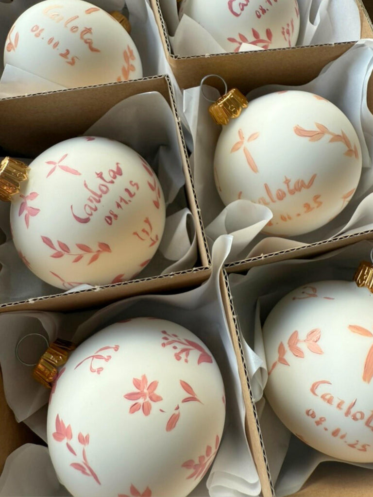 BOLAS NAVIDAD PINTADAS A MANO