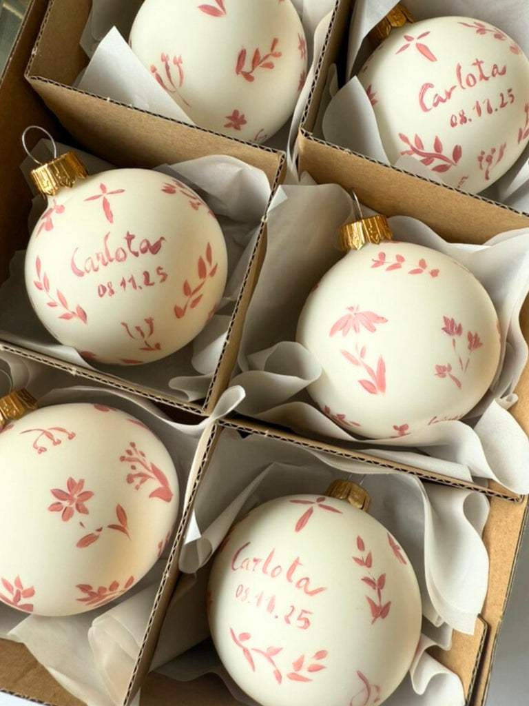 BOLAS NAVIDAD PINTADAS A MANO