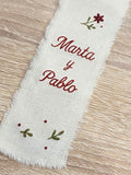 CINTA PERSONALIZADA PARA RAMO DE NOVIA