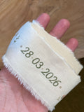 CINTA PERSONALIZADA PARA RAMO DE NOVIA