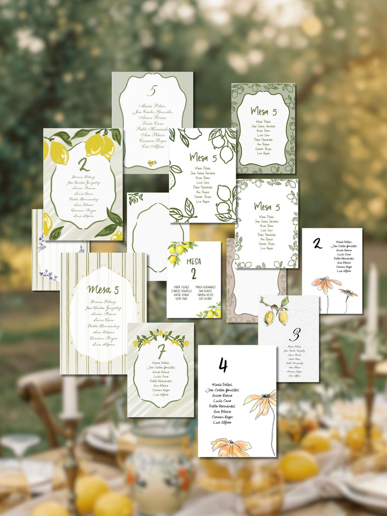 SEATING PLAN DE BODA EN PAPEL