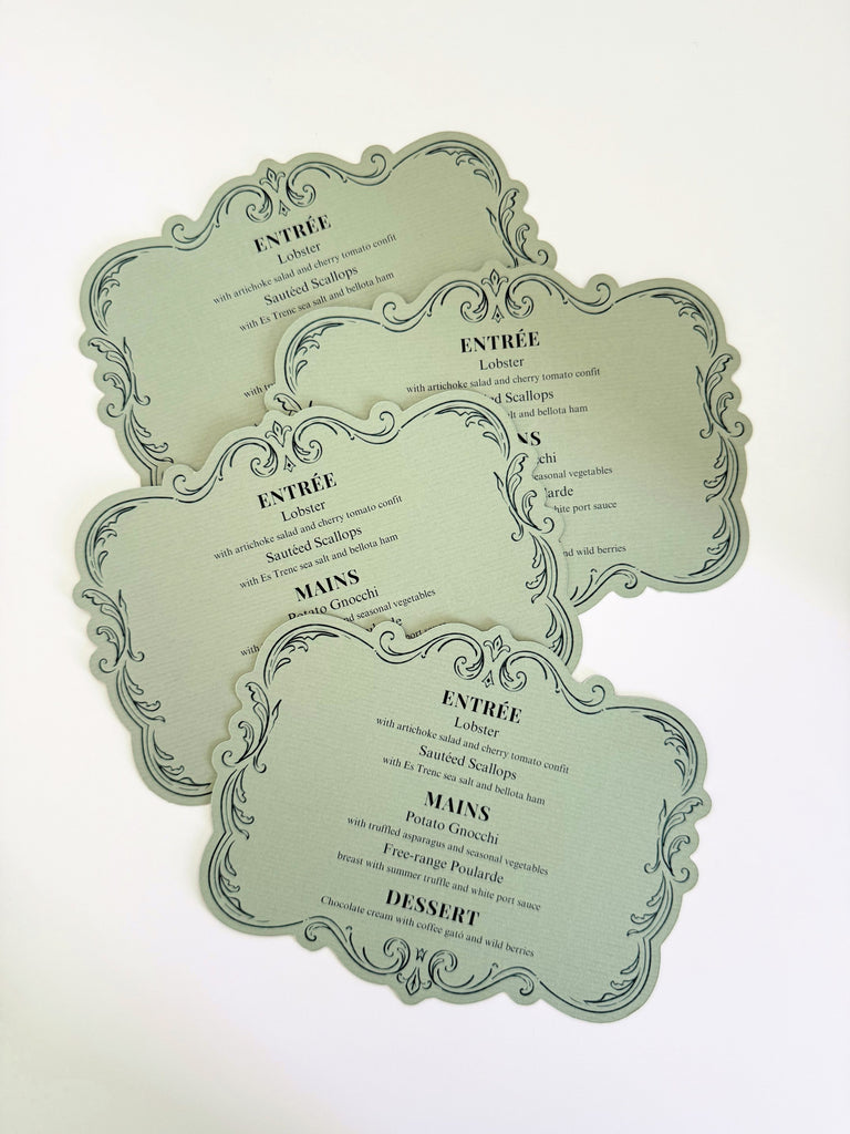 MINUTAS DE PAPEL CON FORMAS PERSONALIZADAS