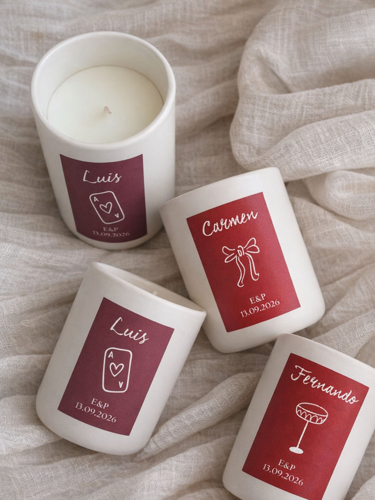 VELA DE CERÁMICA PERSONALIZADA INVITADOS #5